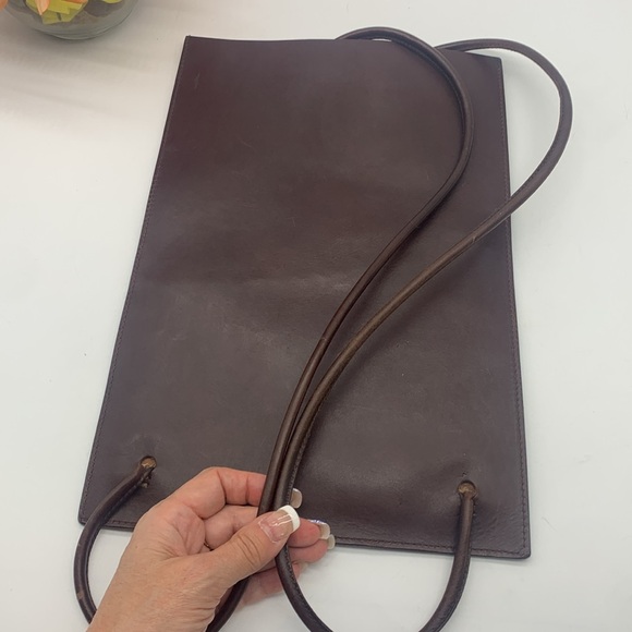 CLAUDIO ORCIANI Redish Brown Leather Backpack Made Italy MCB6743R - Picture 9 of 13